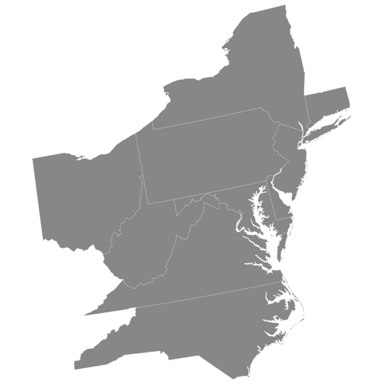 Northeast map